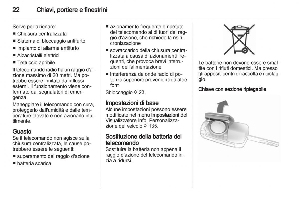 Opel Astra J IV 4 manuale del proprietario / page 24