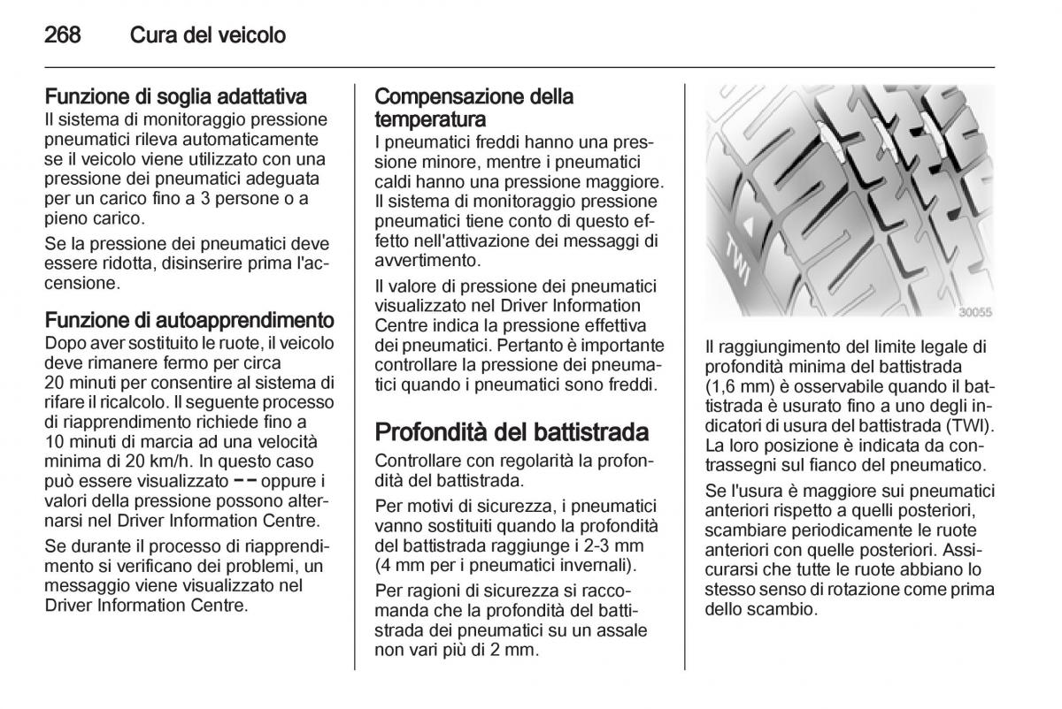 Opel Astra J IV 4 manuale del proprietario / page 270