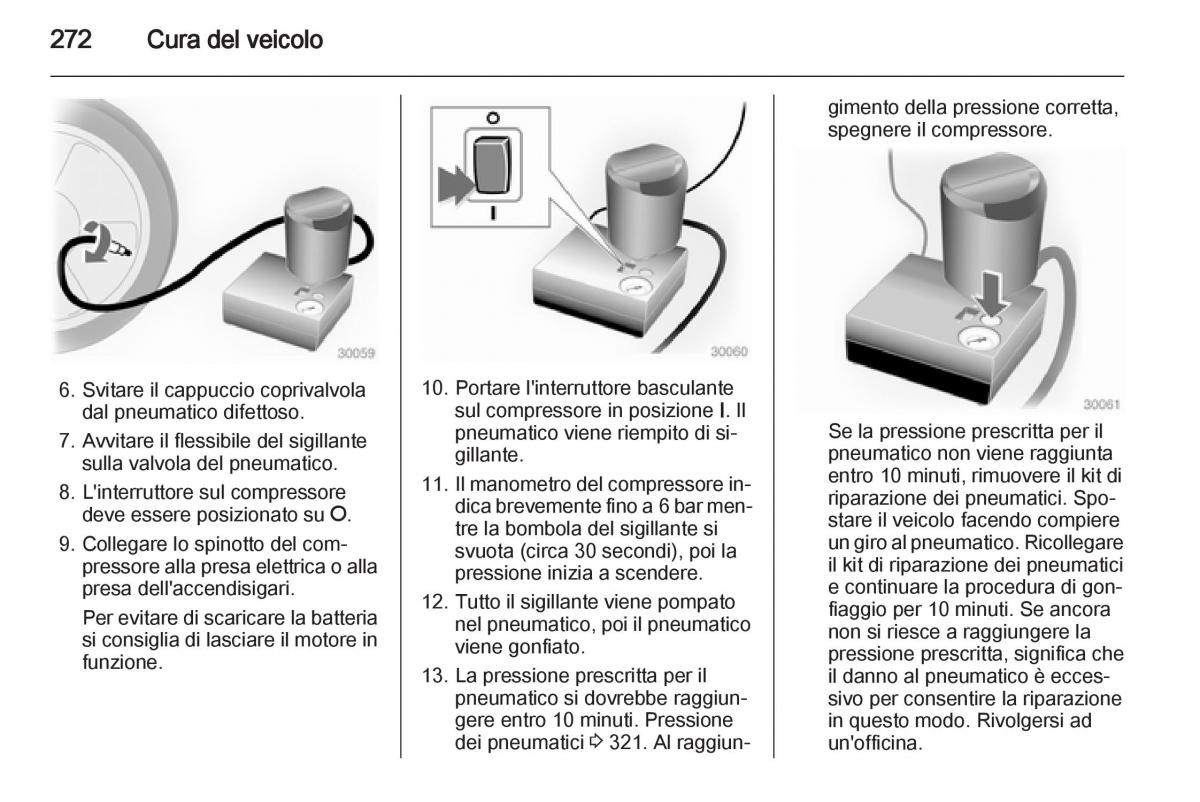 Opel Astra J IV 4 manuale del proprietario / page 274