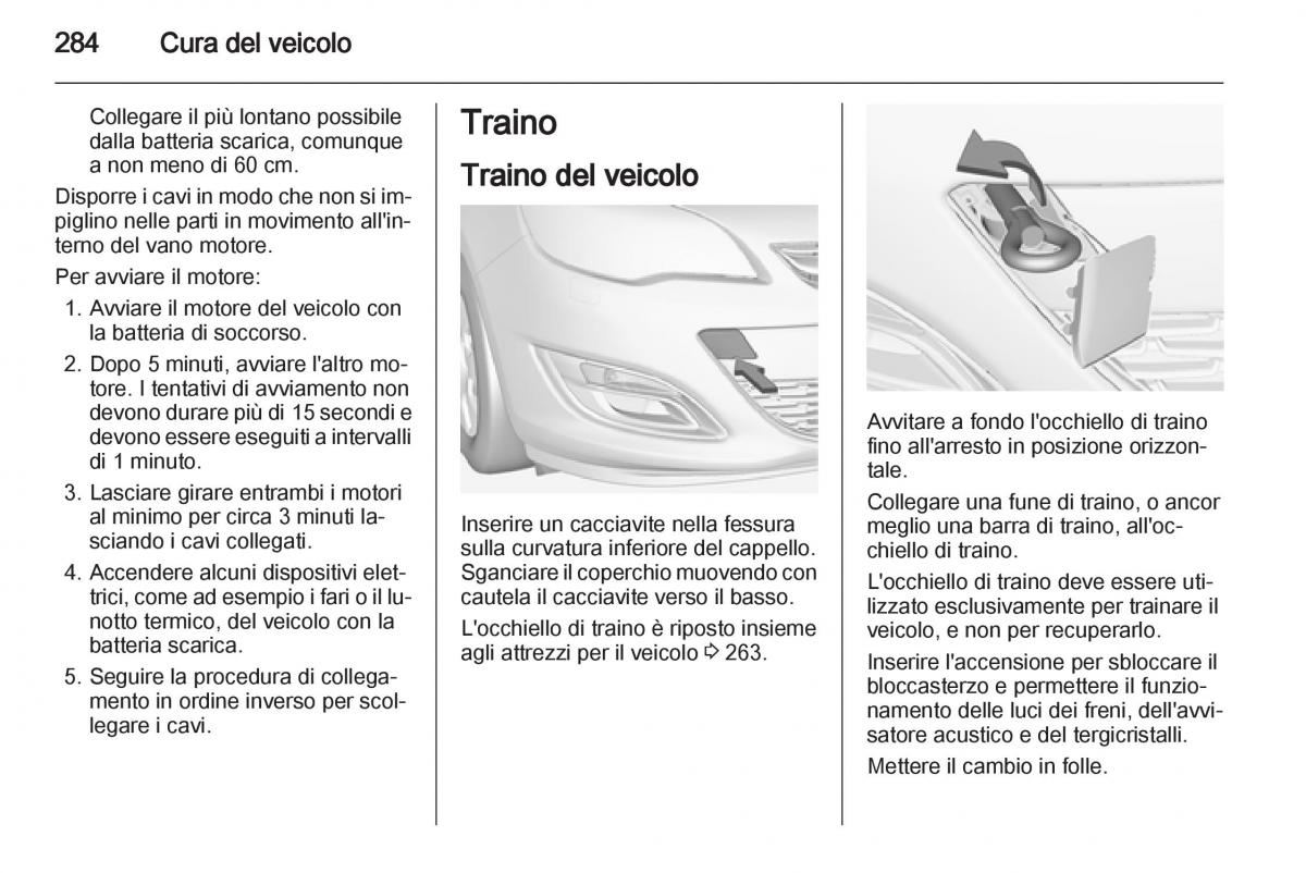 Opel Astra J IV 4 manuale del proprietario / page 286