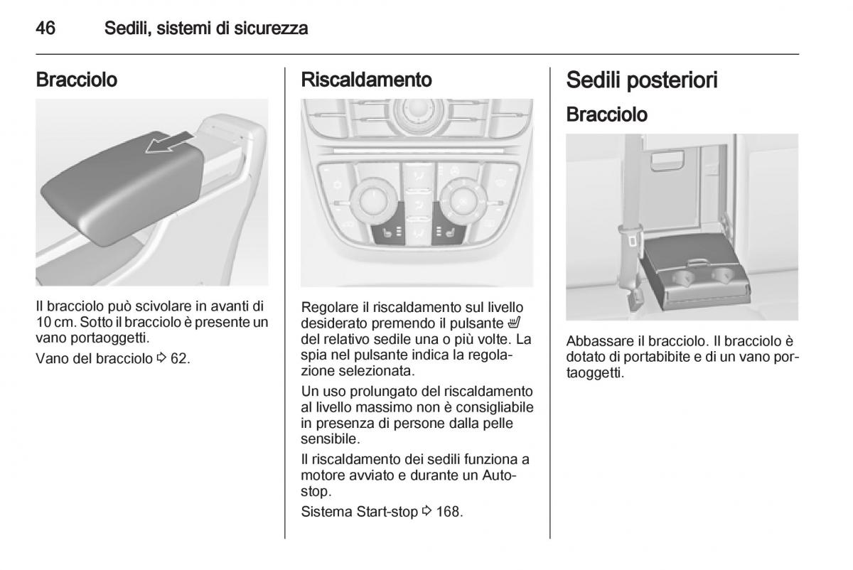 Opel Astra J IV 4 manuale del proprietario / page 48