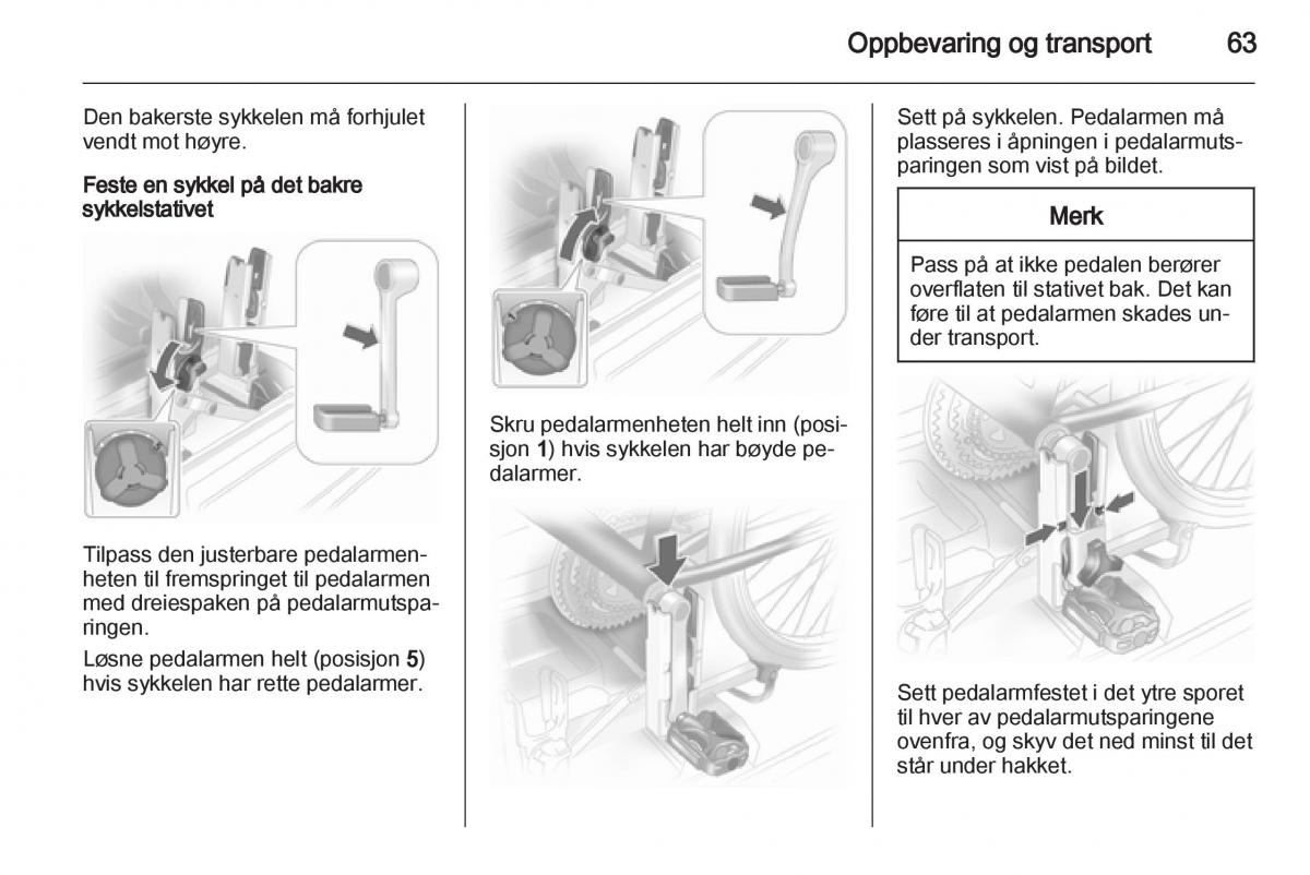 Opel Astra J IV 4 bruksanvisningen / page 65