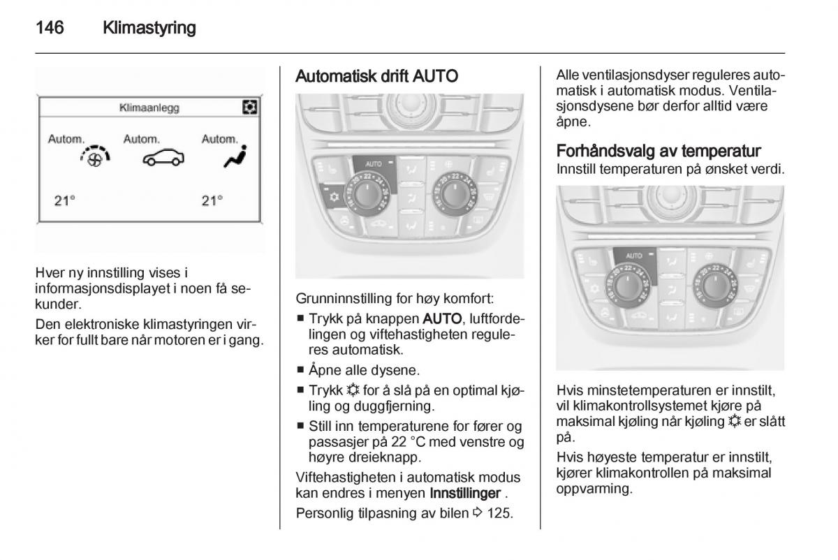 Opel Astra J IV 4 bruksanvisningen / page 148