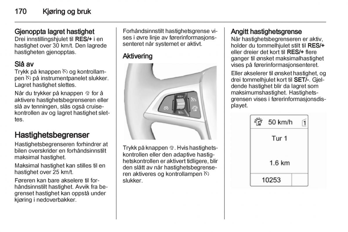 Opel Astra J IV 4 bruksanvisningen / page 172