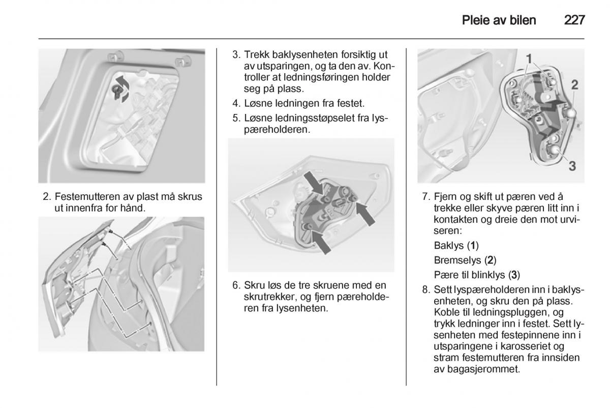 Opel Astra J IV 4 bruksanvisningen / page 229