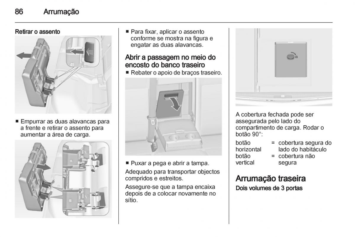 Opel Astra J IV 4 manual del propietario / page 88