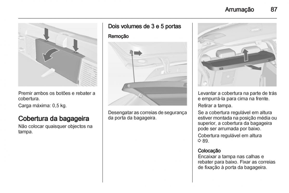 Opel Astra J IV 4 manual del propietario / page 89