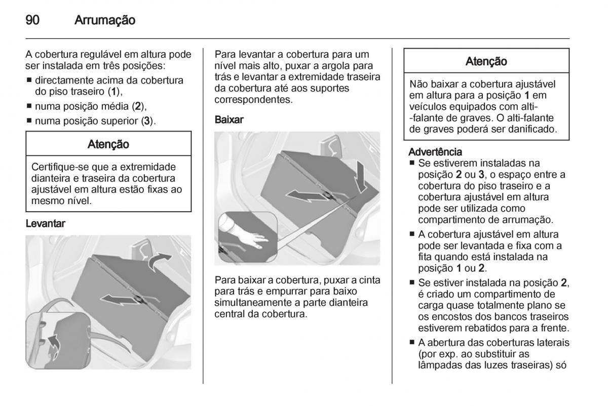 Opel Astra J IV 4 manual del propietario / page 92