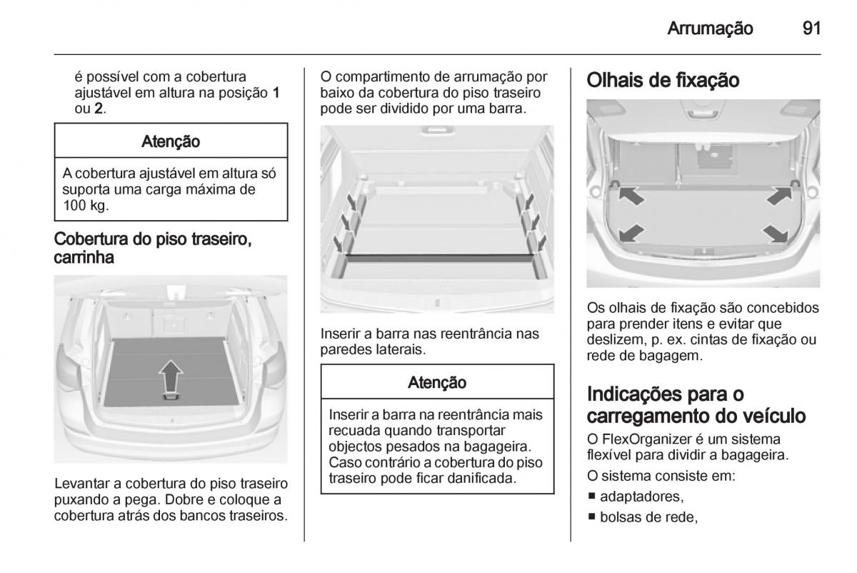 Opel Astra J IV 4 manual del propietario / page 93