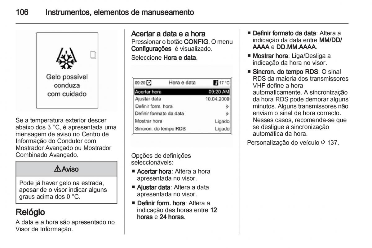 Opel Astra J IV 4 manual del propietario / page 108