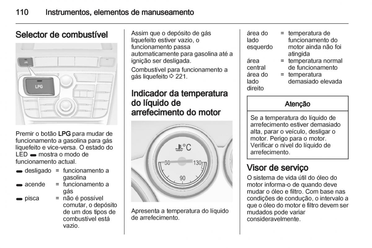 Opel Astra J IV 4 manual del propietario / page 112