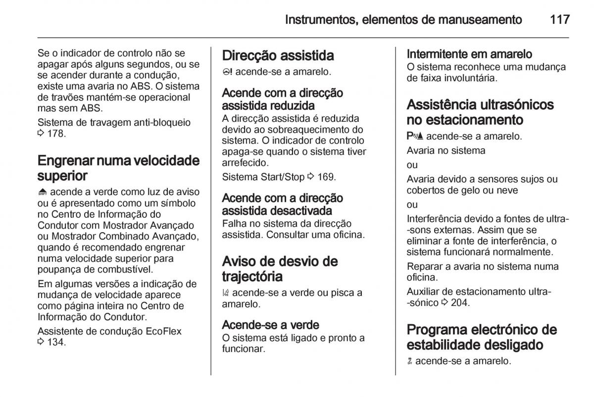 Opel Astra J IV 4 manual del propietario / page 119