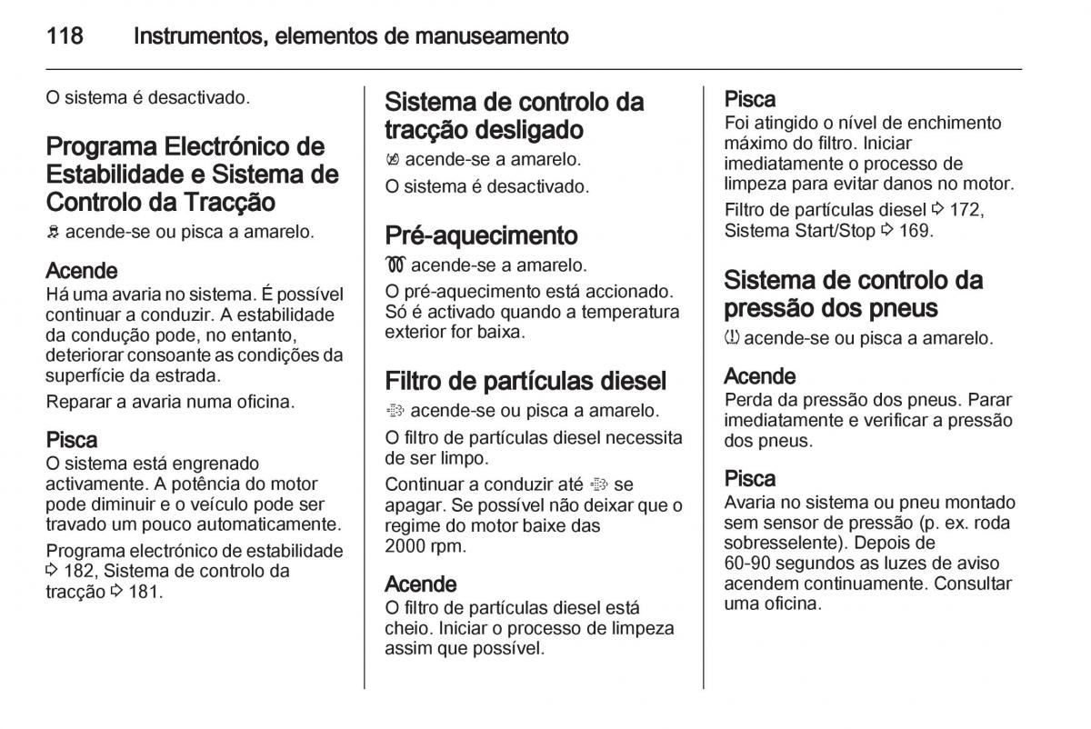 Opel Astra J IV 4 manual del propietario / page 120