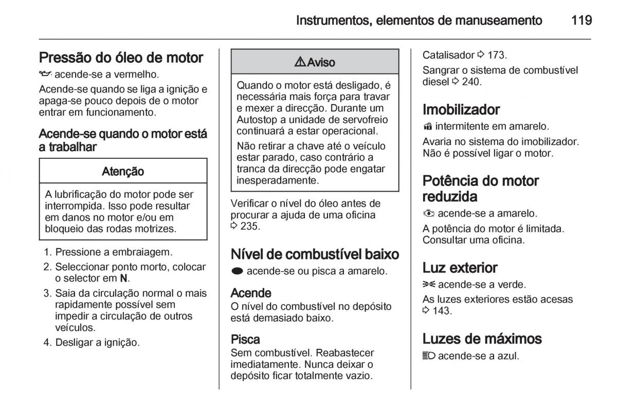 Opel Astra J IV 4 manual del propietario / page 121