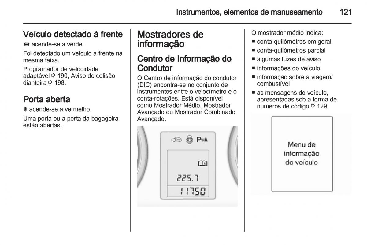 Opel Astra J IV 4 manual del propietario / page 123