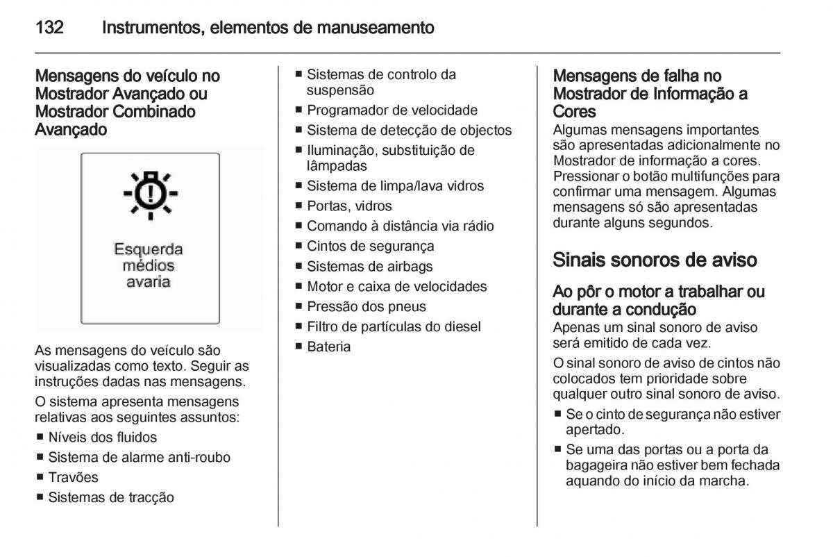 Opel Astra J IV 4 manual del propietario / page 134