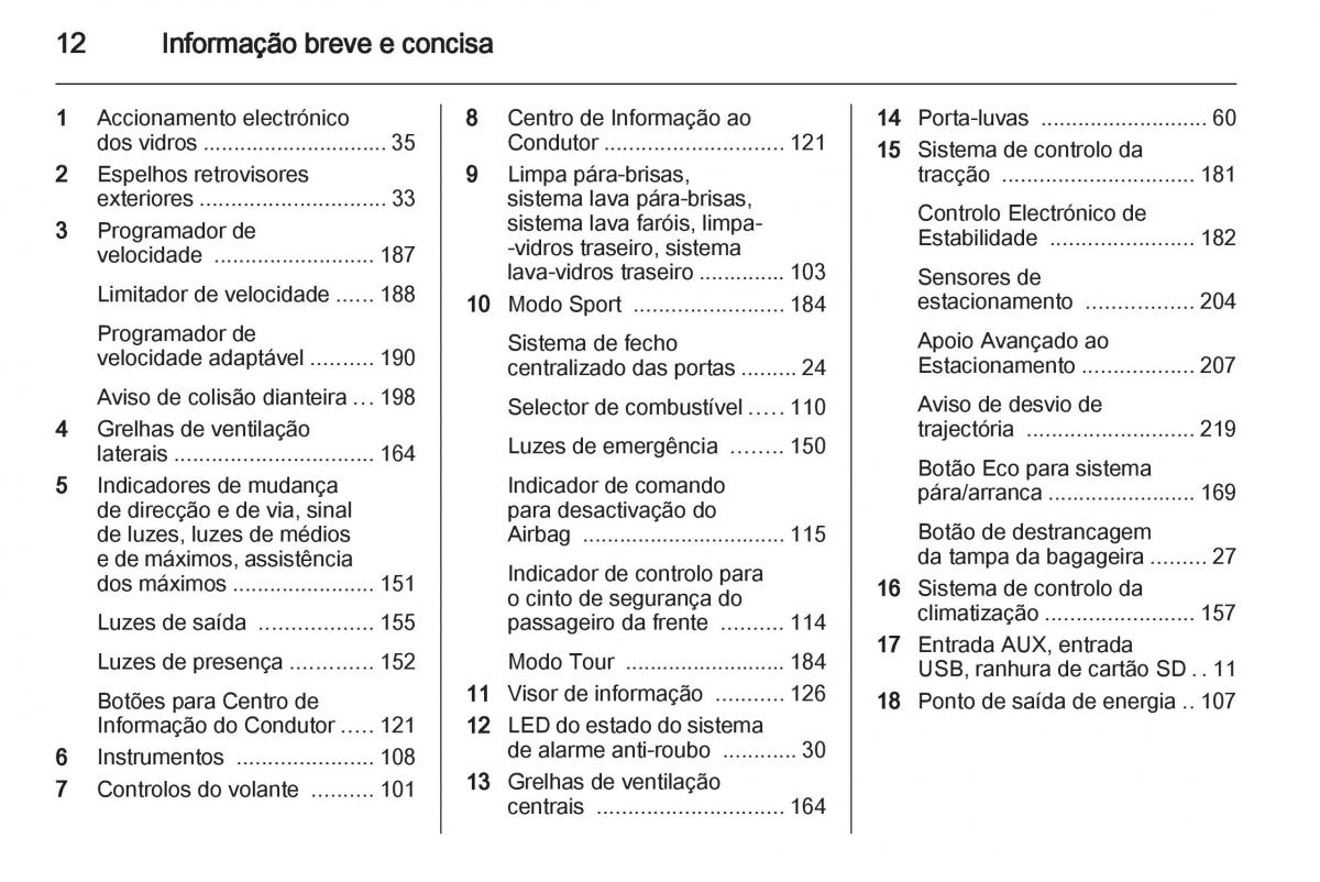 Opel Astra J IV 4 manual del propietario / page 14