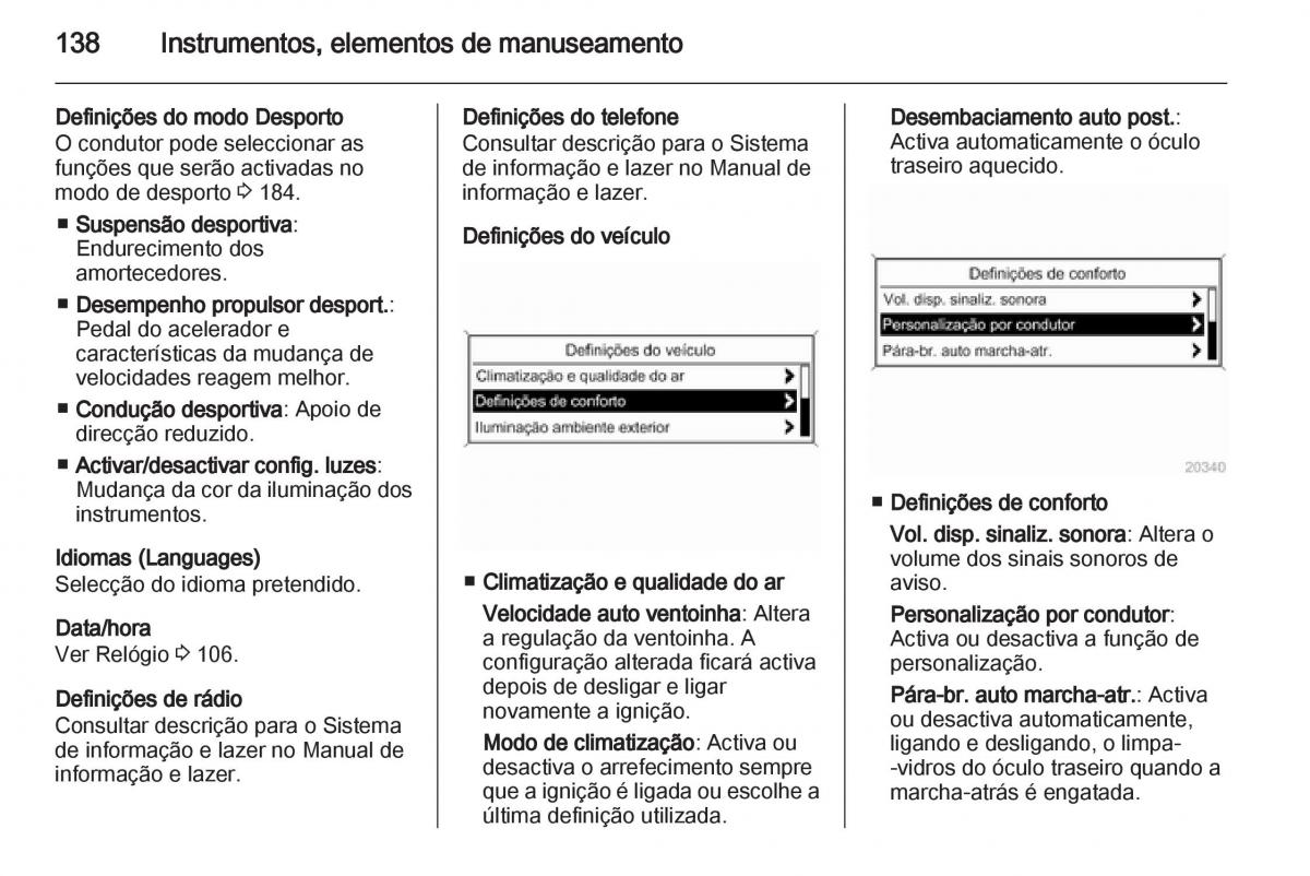 Opel Astra J IV 4 manual del propietario / page 140