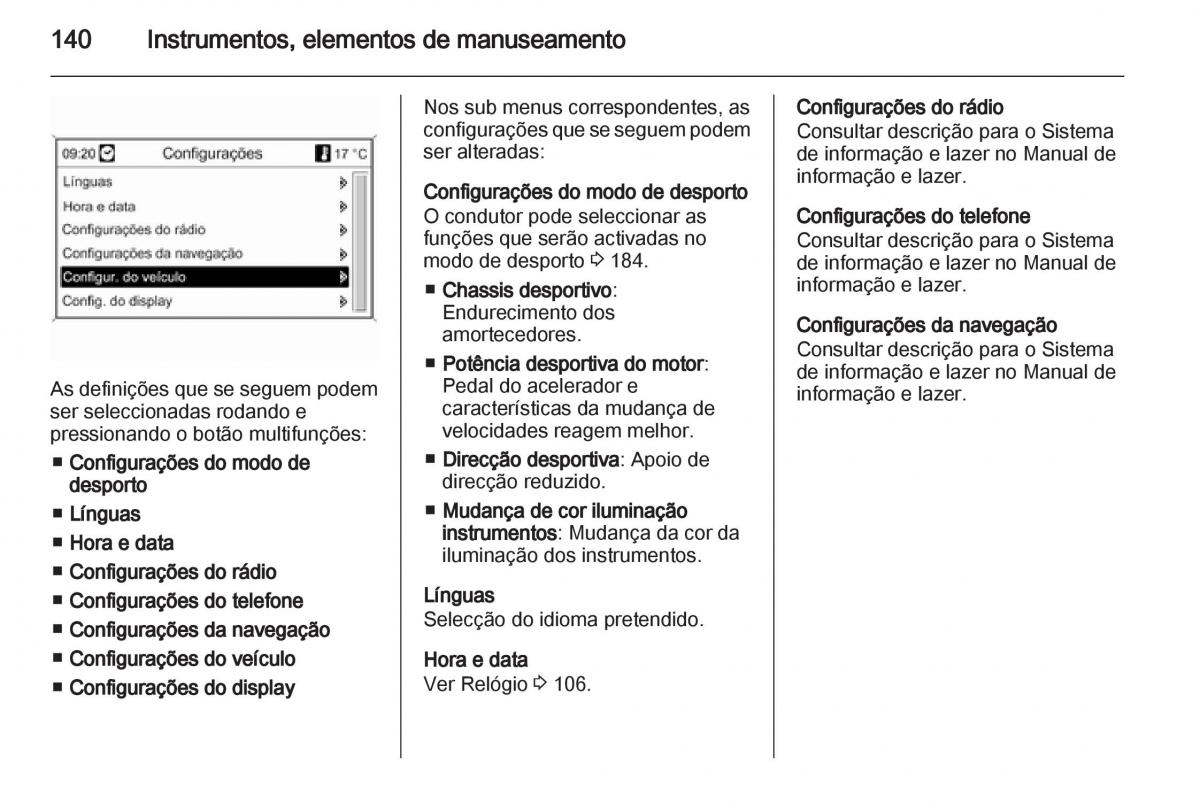 Opel Astra J IV 4 manual del propietario / page 142