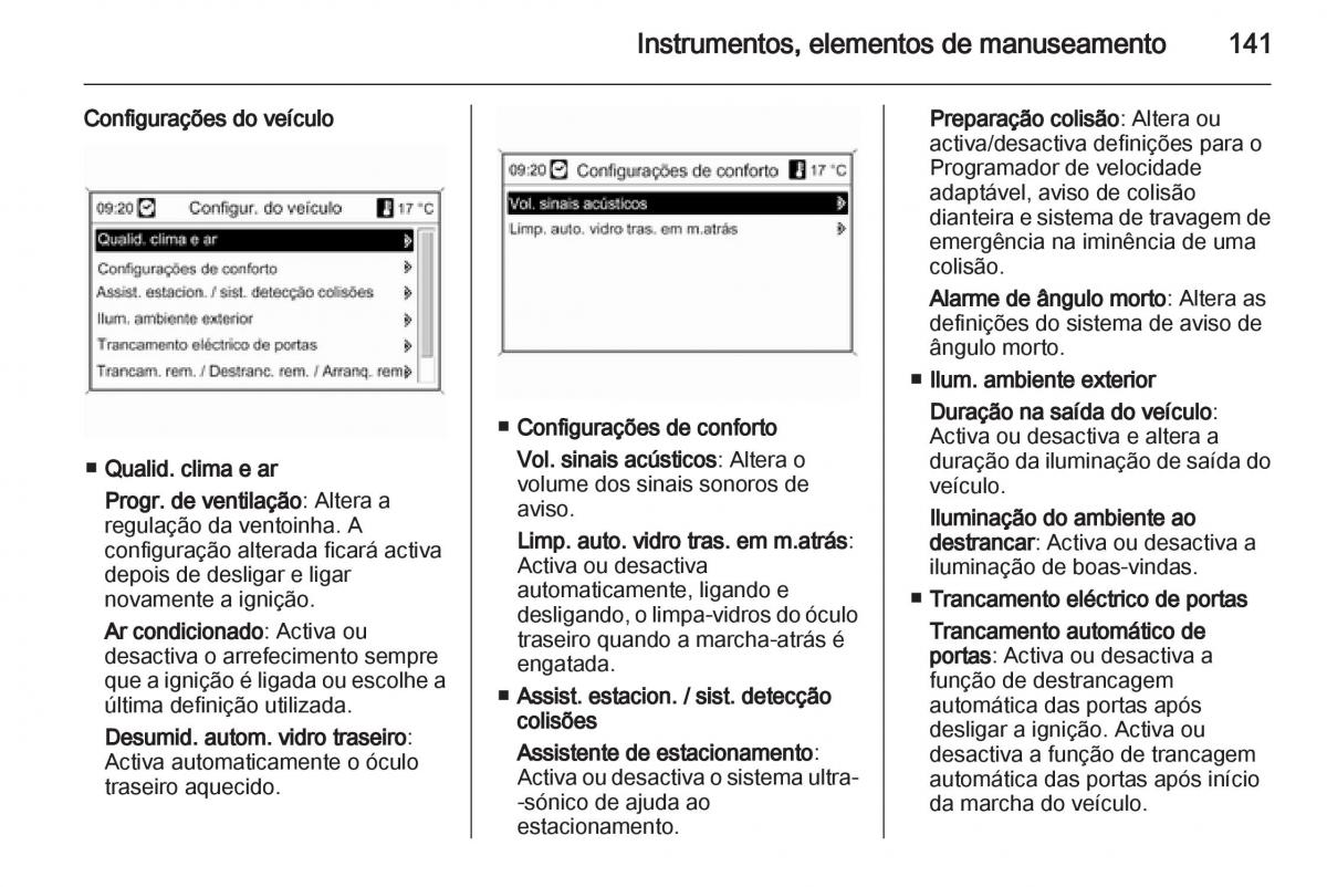 Opel Astra J IV 4 manual del propietario / page 143