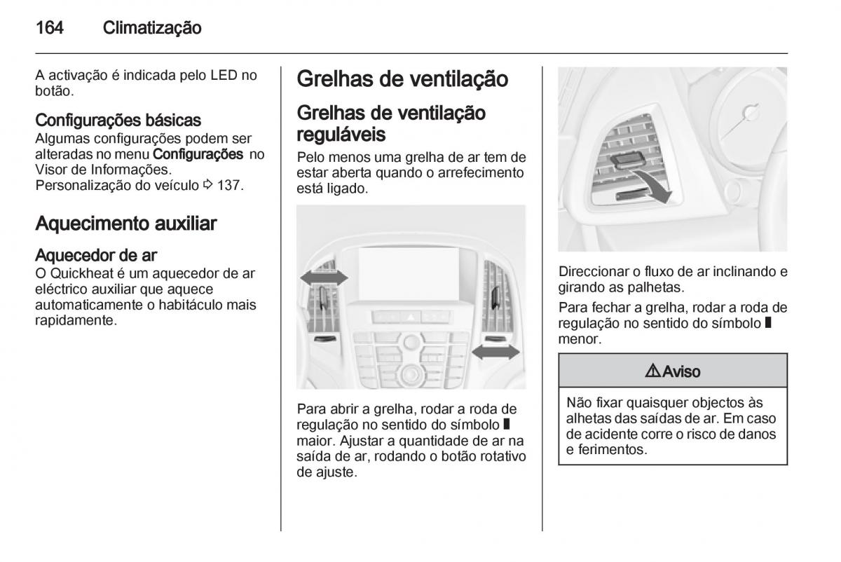 Opel Astra J IV 4 manual del propietario / page 166