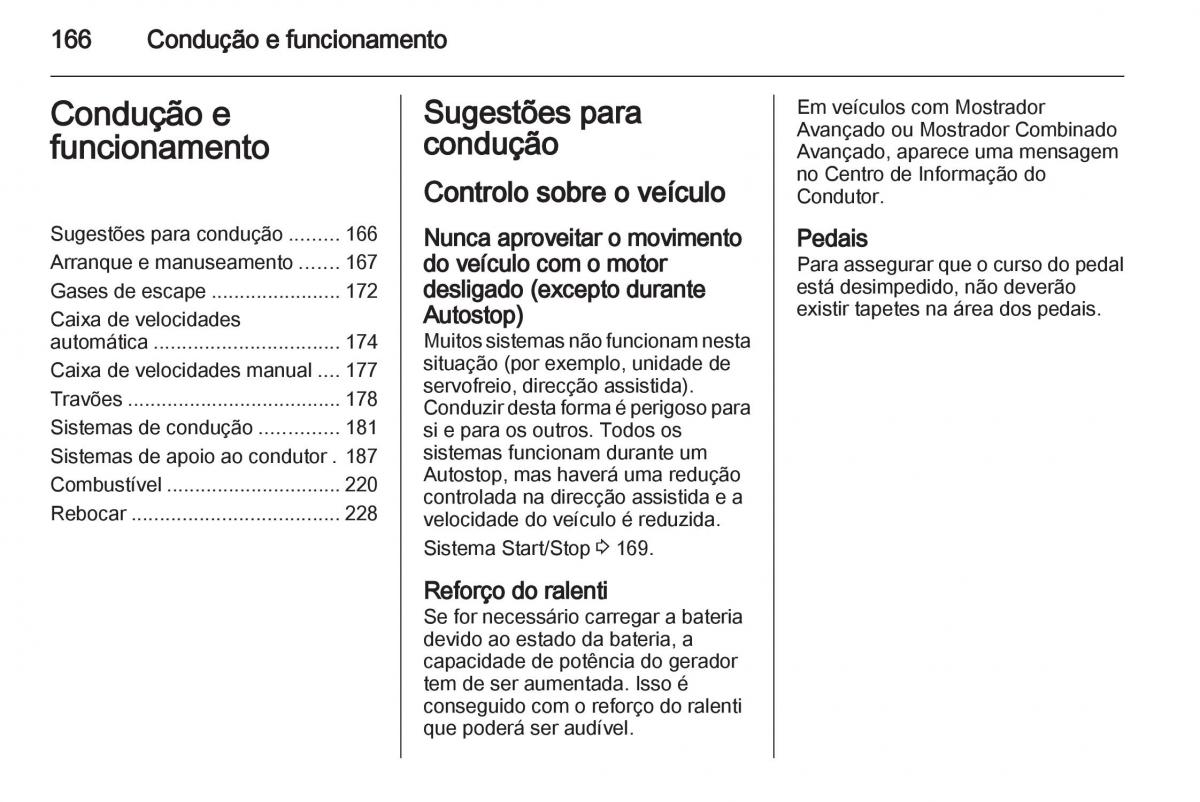 Opel Astra J IV 4 manual del propietario / page 168