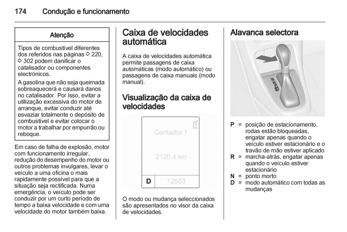 Opel Astra J IV 4 manual del propietario / page 176