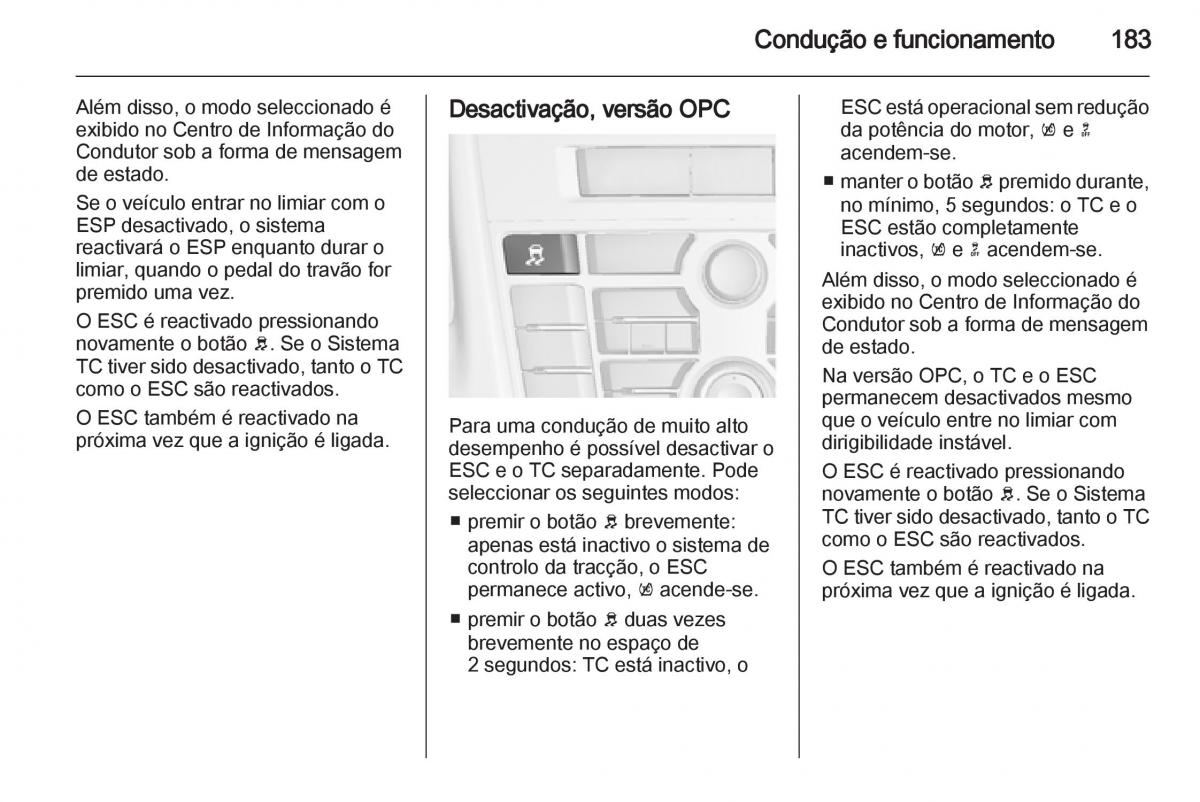 Opel Astra J IV 4 manual del propietario / page 185