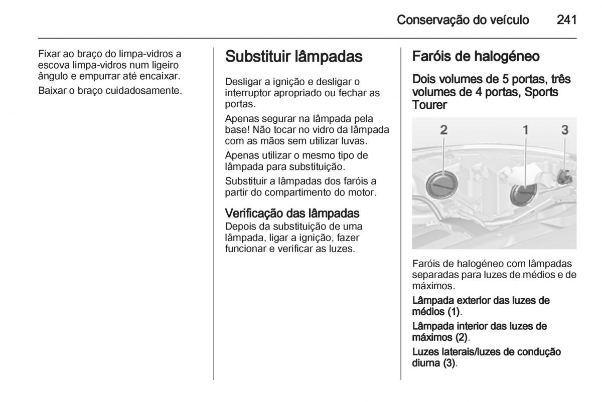 Opel Astra J IV 4 manual del propietario / page 243