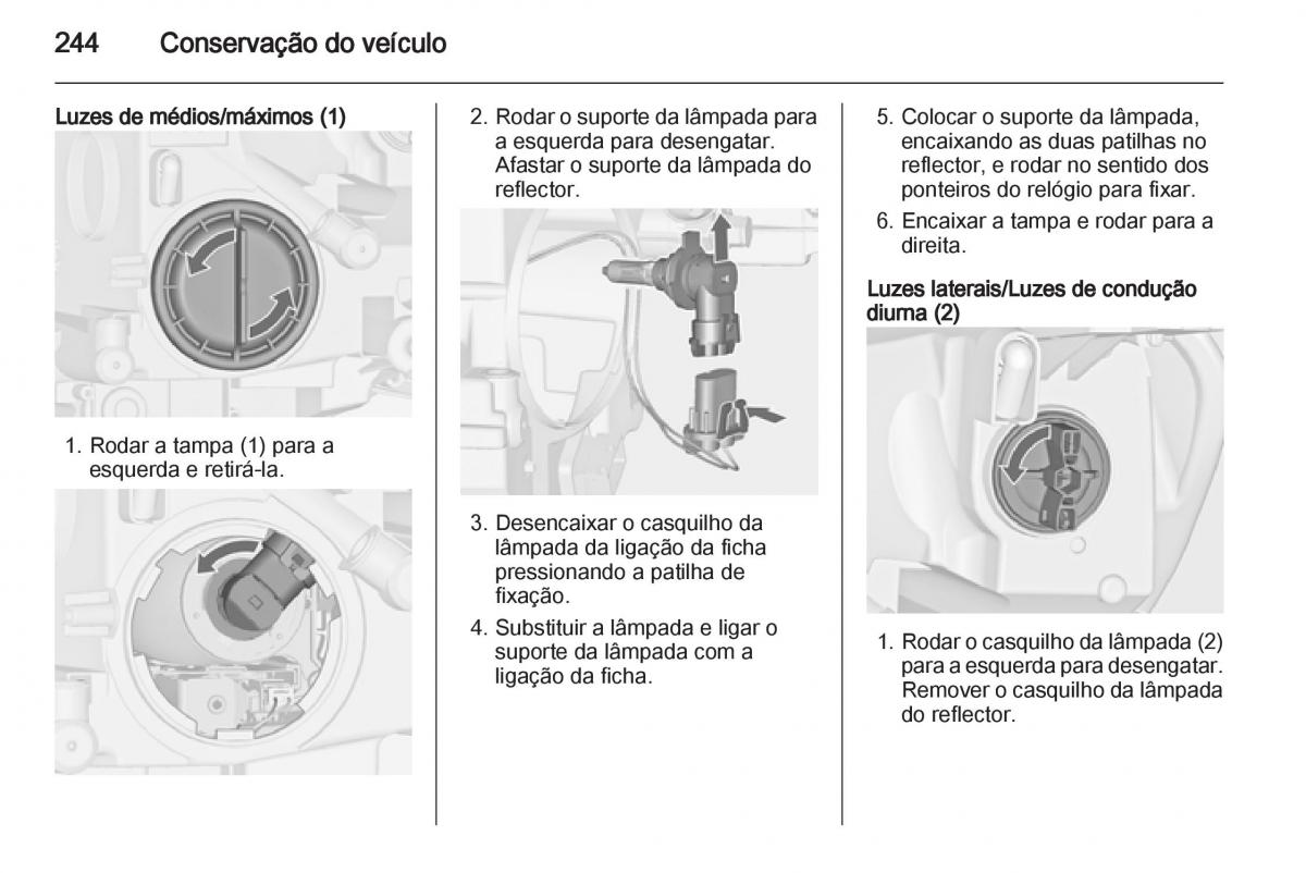 Opel Astra J IV 4 manual del propietario / page 246