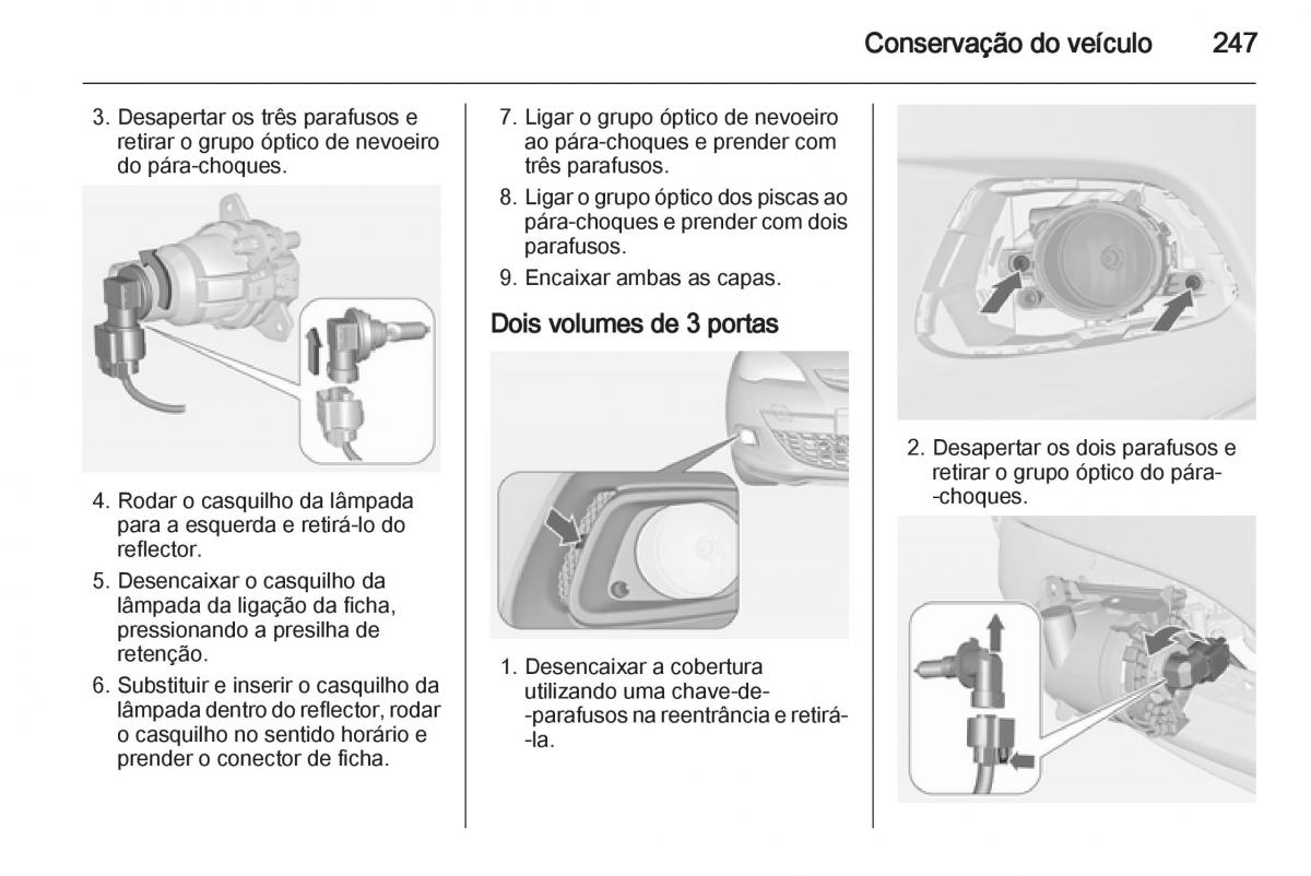 Opel Astra J IV 4 manual del propietario / page 249