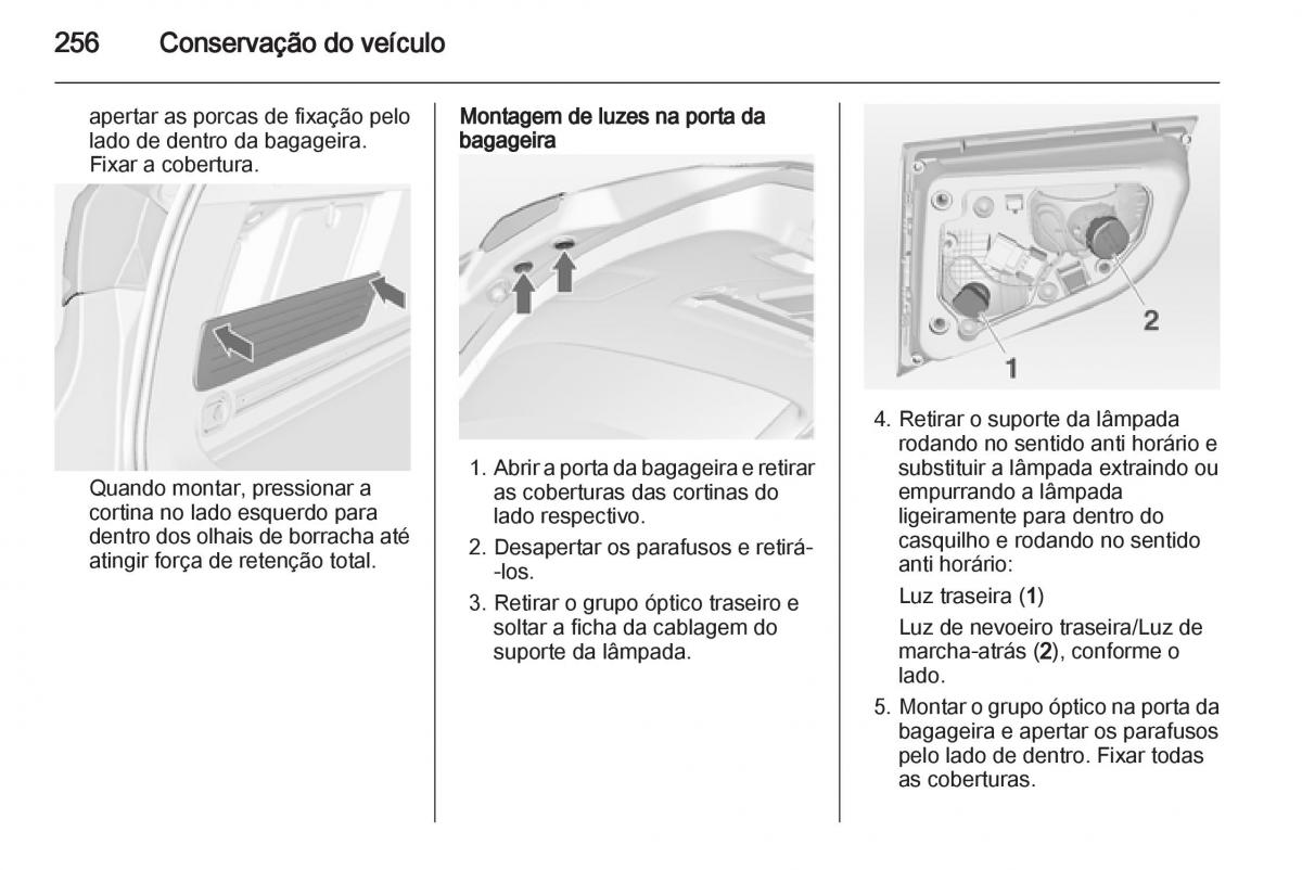 Opel Astra J IV 4 manual del propietario / page 258