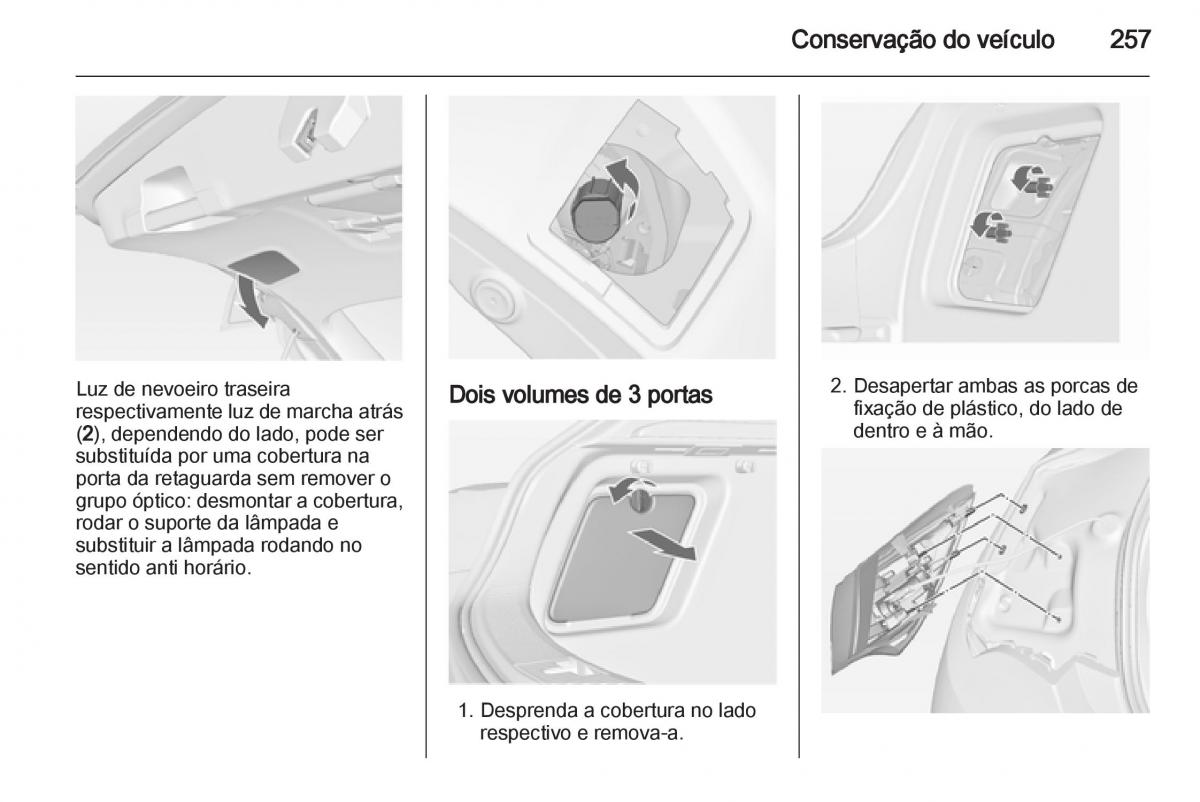 Opel Astra J IV 4 manual del propietario / page 259