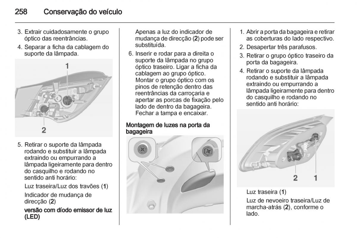 Opel Astra J IV 4 manual del propietario / page 260