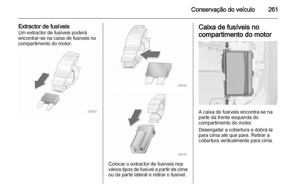 Opel Astra J IV 4 manual del propietario / page 263