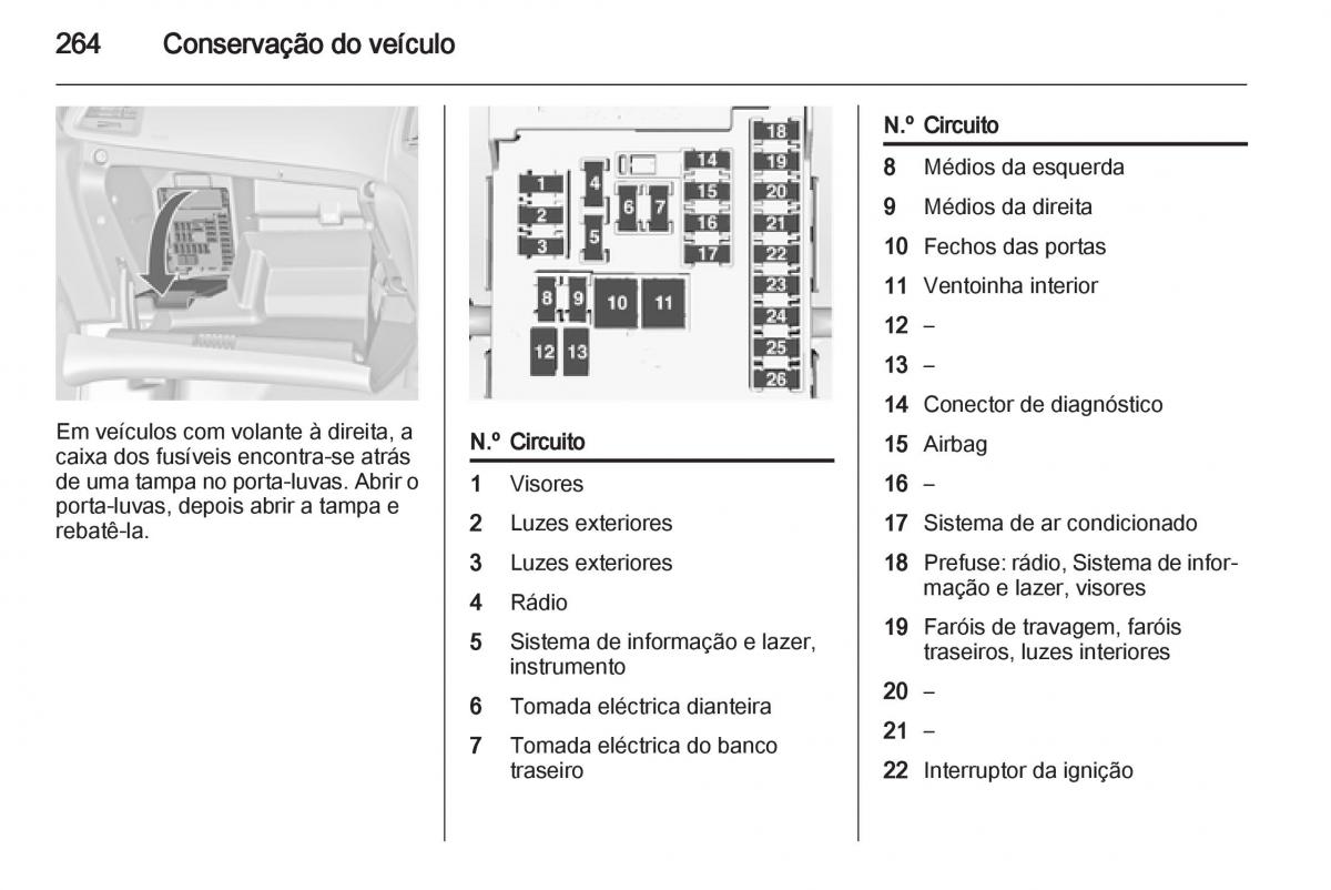 Opel Astra J IV 4 manual del propietario / page 266