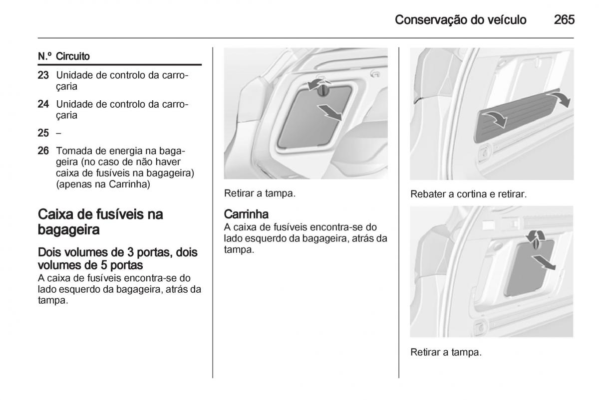 Opel Astra J IV 4 manual del propietario / page 267