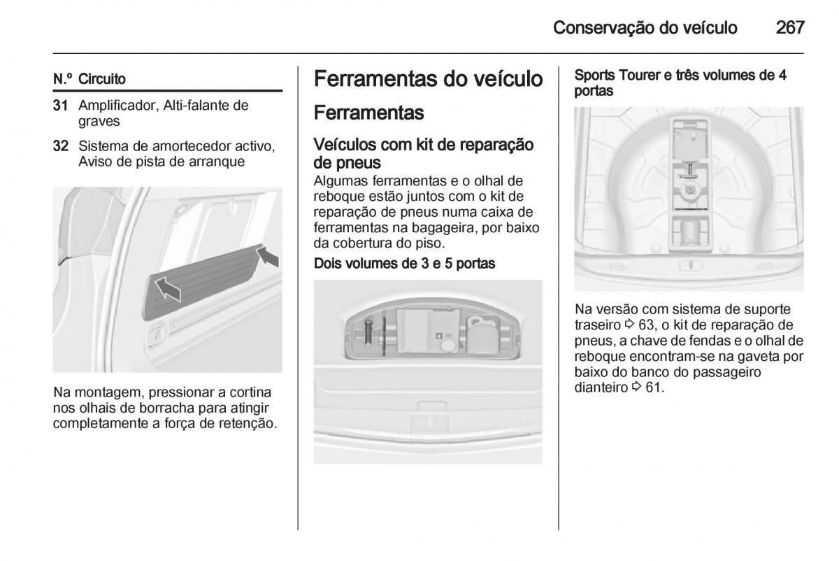 Opel Astra J IV 4 manual del propietario / page 269