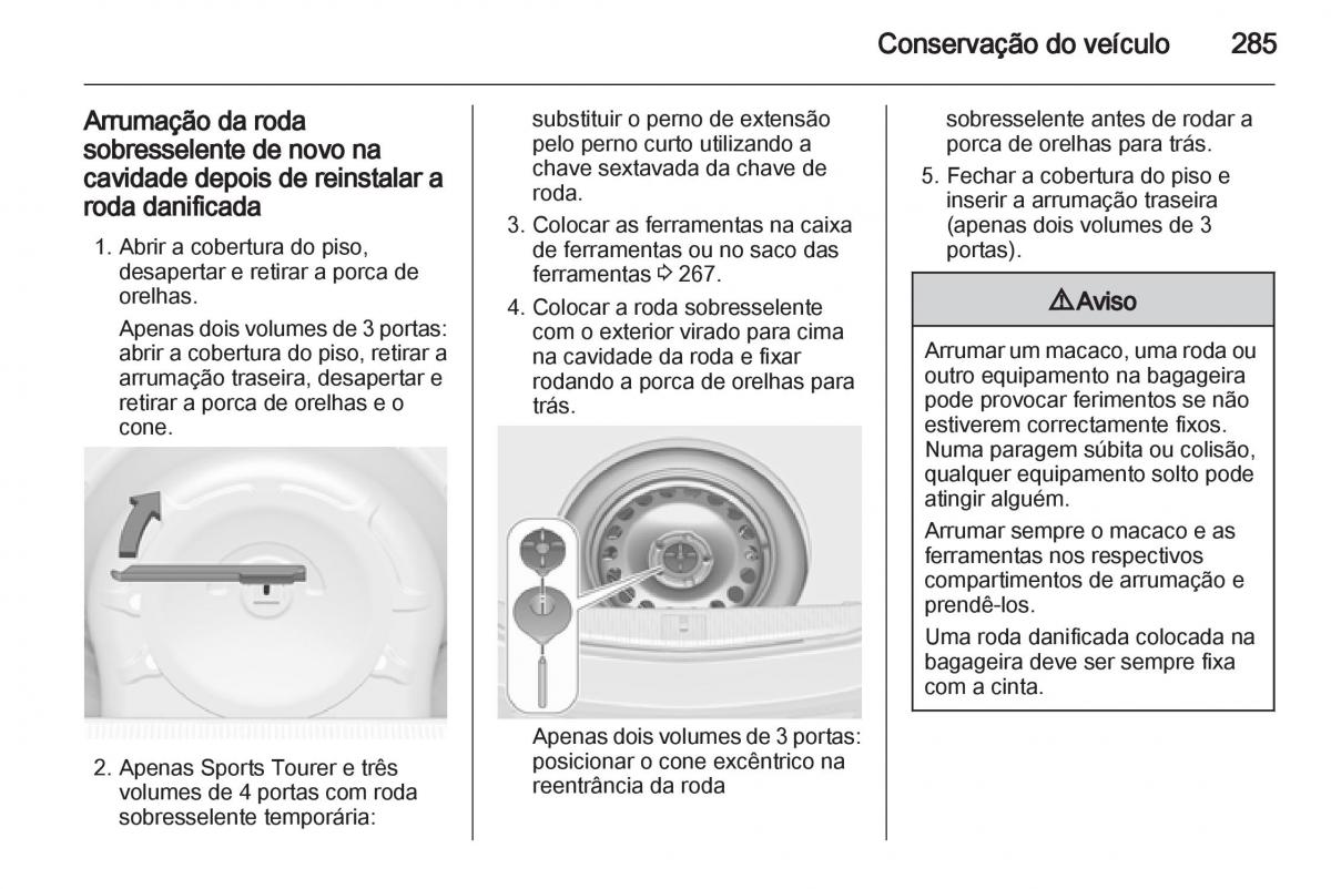 Opel Astra J IV 4 manual del propietario / page 287