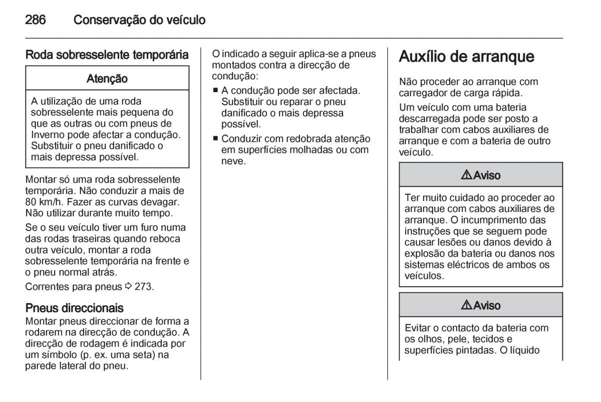 Opel Astra J IV 4 manual del propietario / page 288