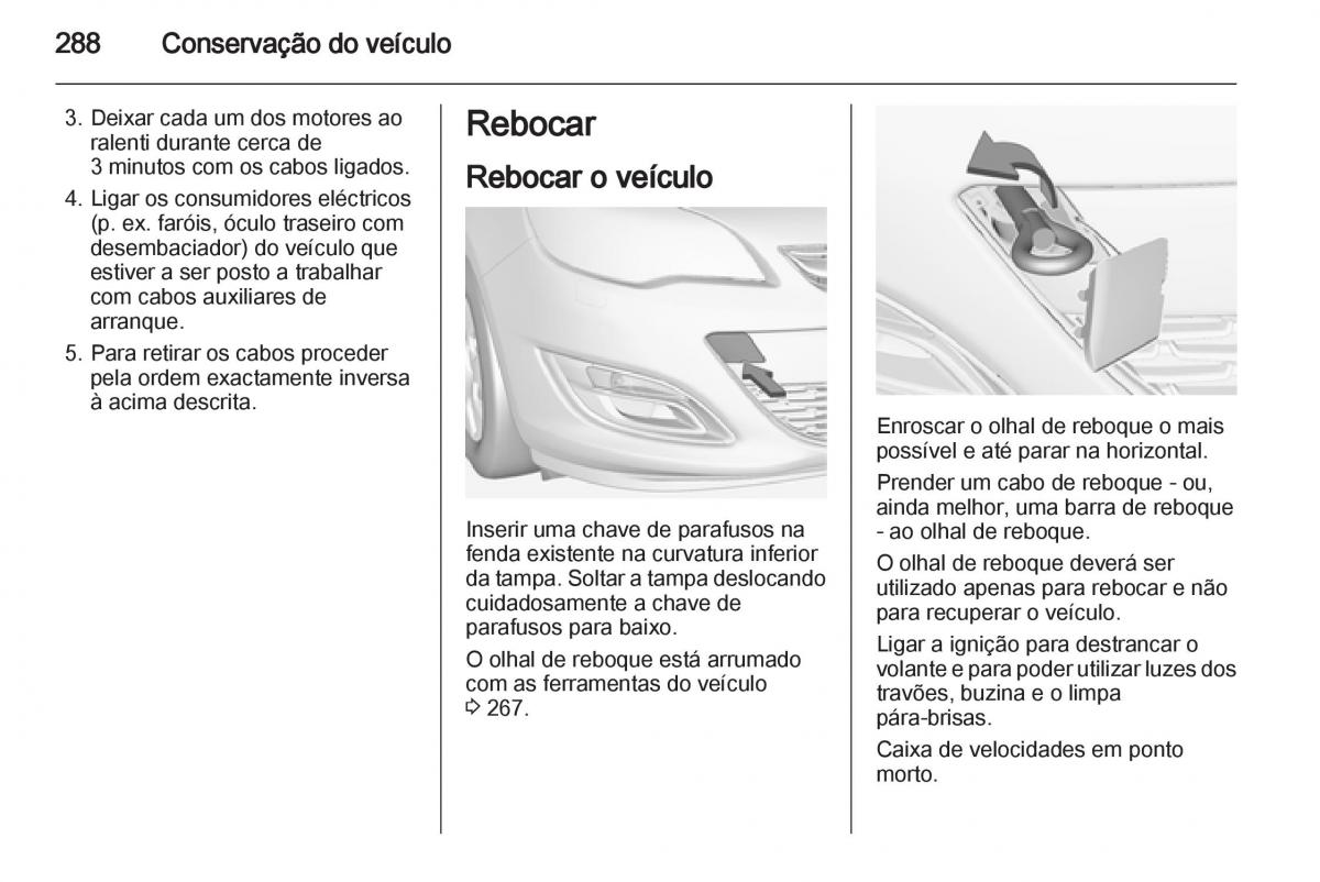 Opel Astra J IV 4 manual del propietario / page 290