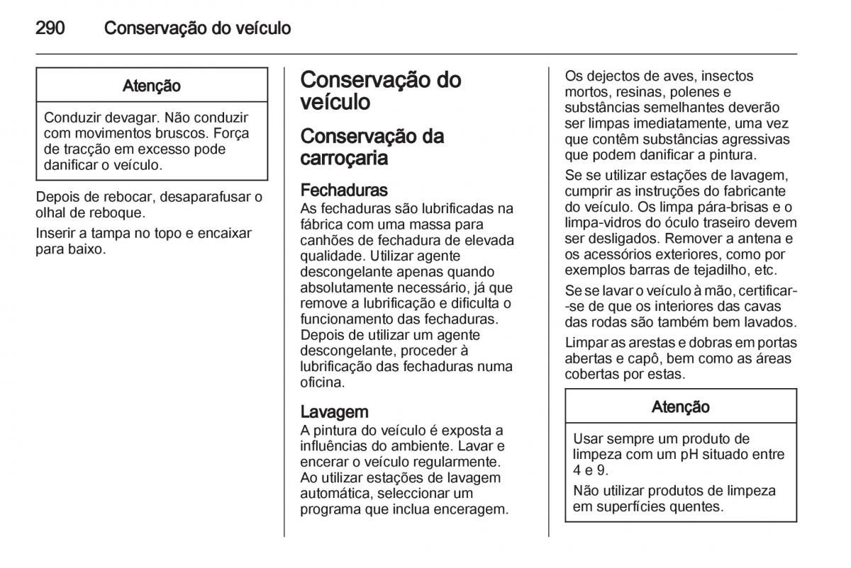 Opel Astra J IV 4 manual del propietario / page 292