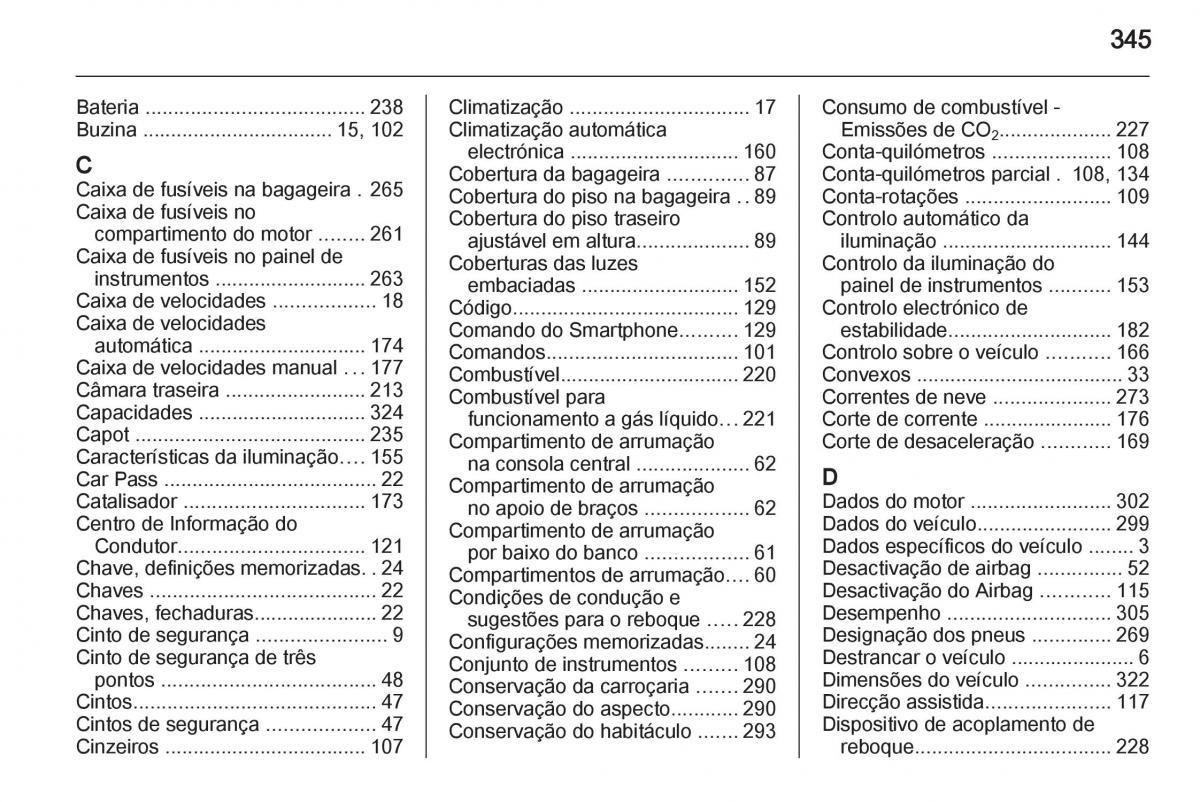 Opel Astra J IV 4 manual del propietario / page 347