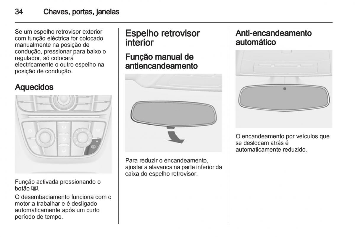 Opel Astra J IV 4 manual del propietario / page 36