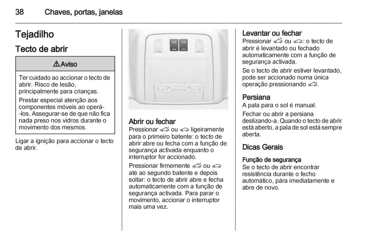 Opel Astra J IV 4 manual del propietario / page 40