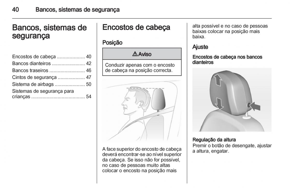 Opel Astra J IV 4 manual del propietario / page 42