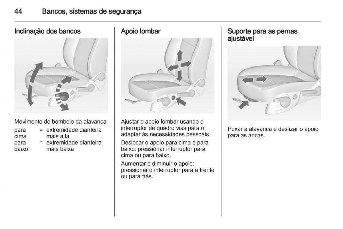 Opel Astra J IV 4 manual del propietario / page 46