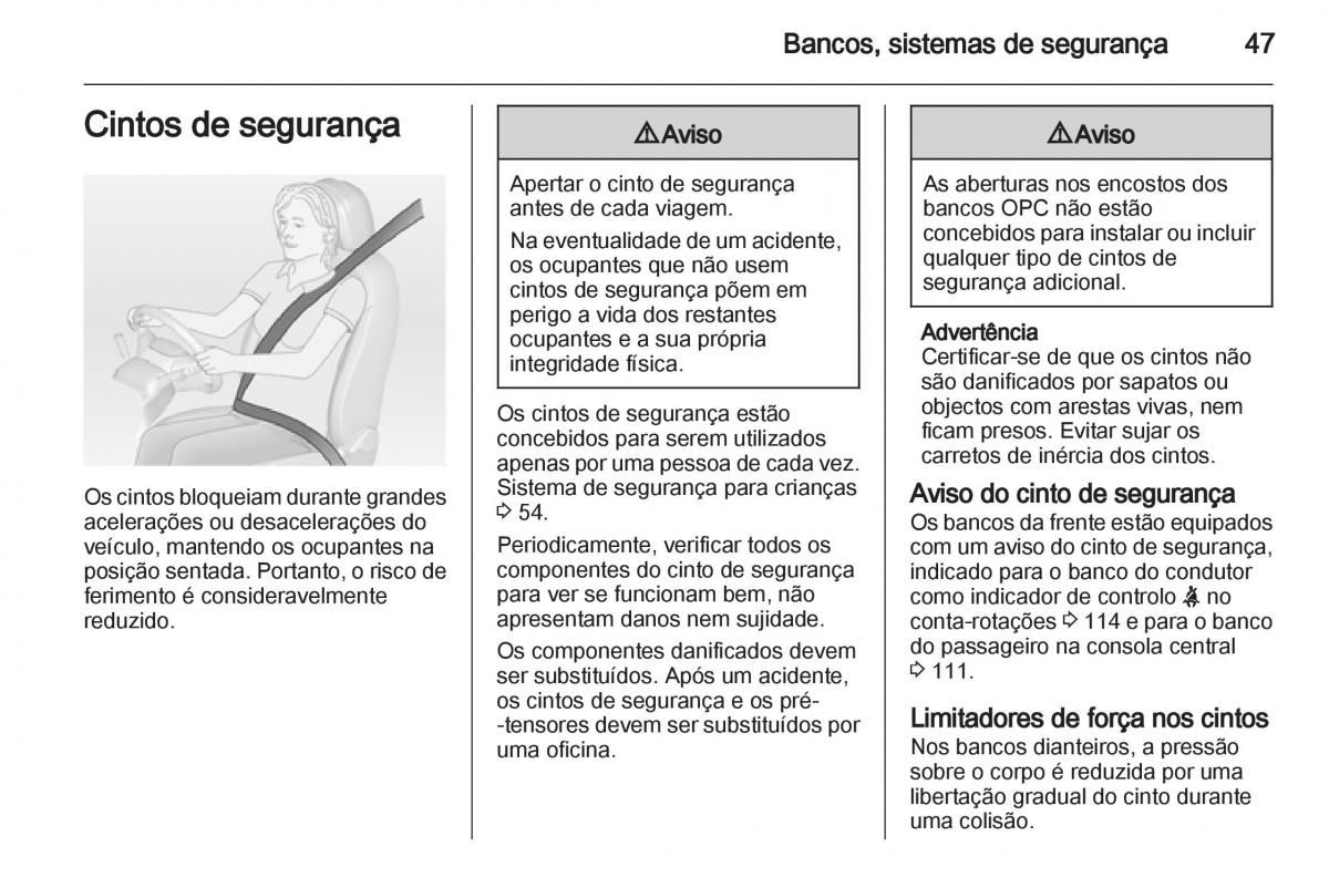 Opel Astra J IV 4 manual del propietario / page 49