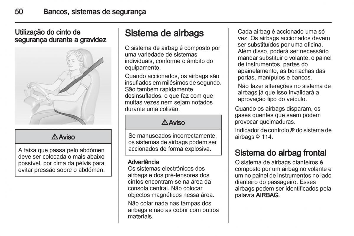 Opel Astra J IV 4 manual del propietario / page 52