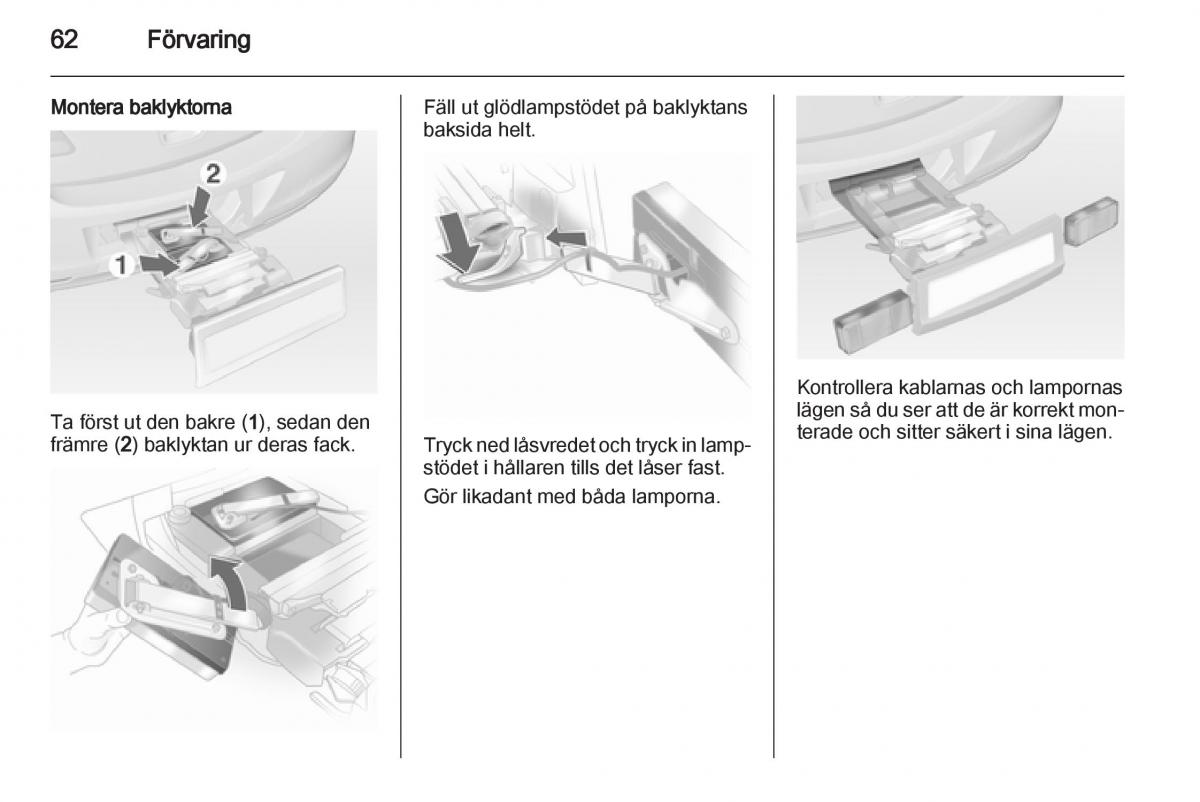 Opel Astra J IV 4 instruktionsbok / page 64